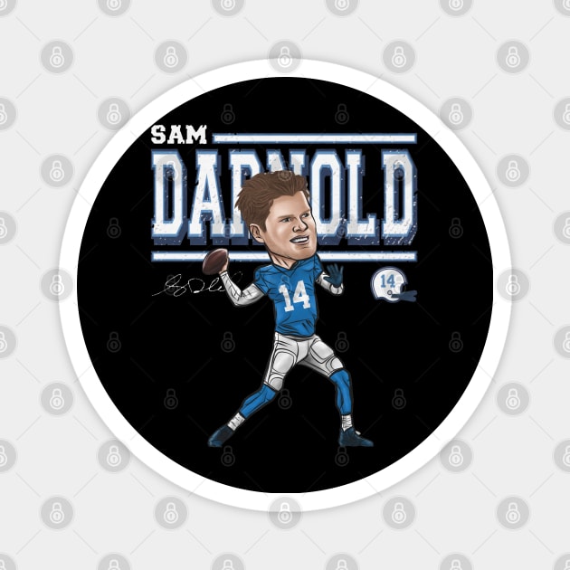 Sam Darnold Carolina Cartoon Magnet by MASTER_SHAOLIN